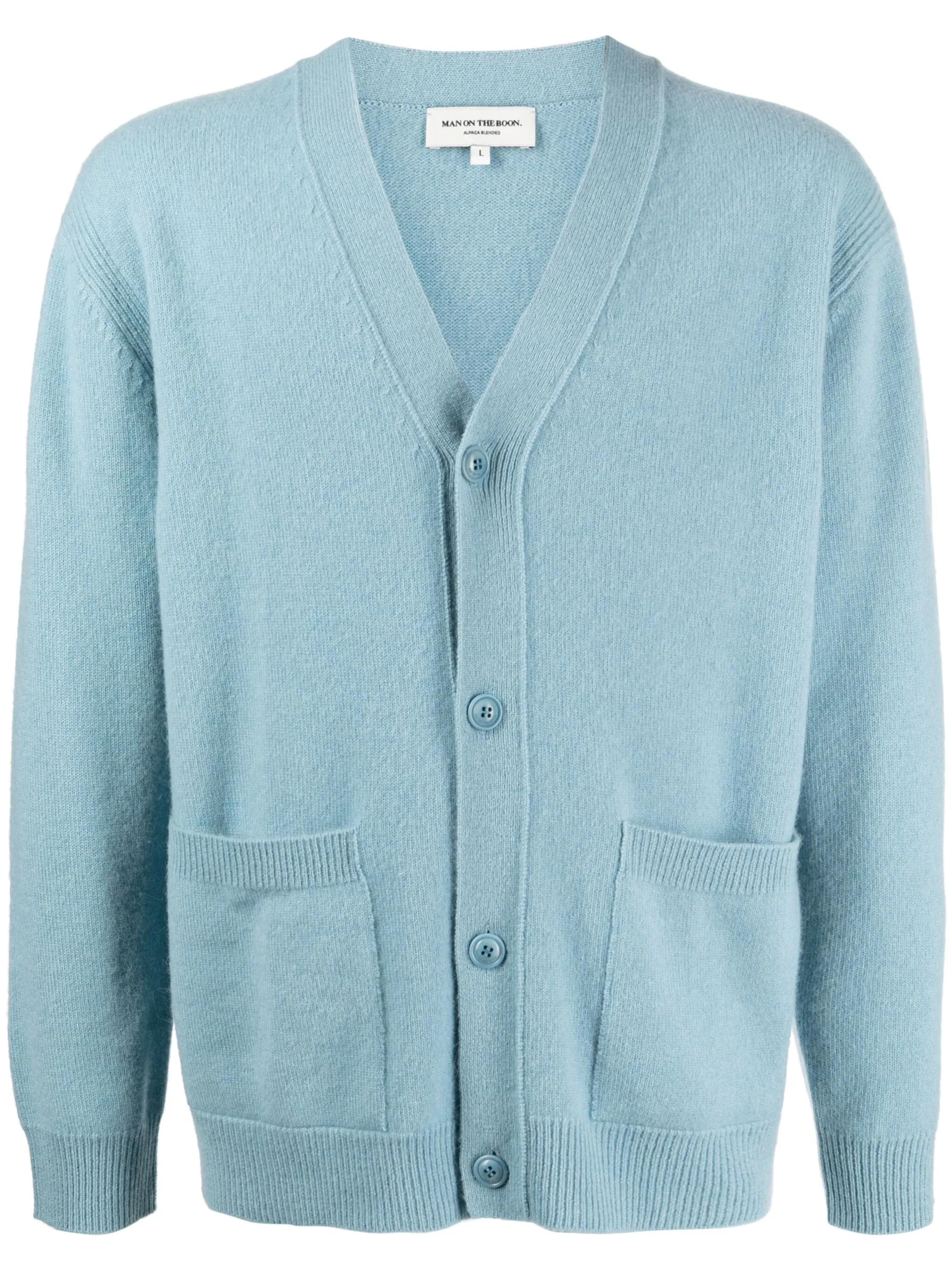 

Кардиган на пуговицах с V-образным вырезом Man On The Boon., синий