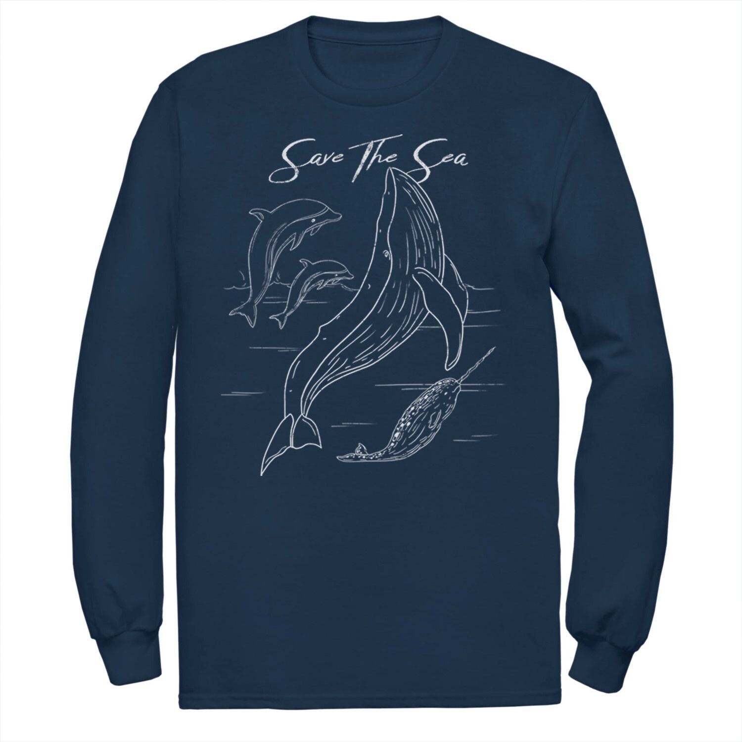 

Мужская футболка с контурами ко Дню Земли Save The Sea Licensed Character