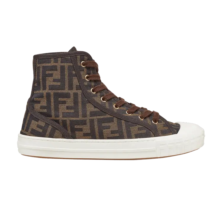 

Кроссовки Fendi Wmns FF Motif Domino High Brown, коричневый