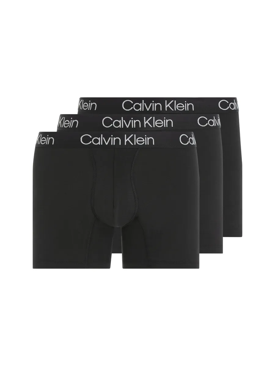

Calvin Klein Underwear Боксеры (3 шт.), с более длинными штанинами, черный