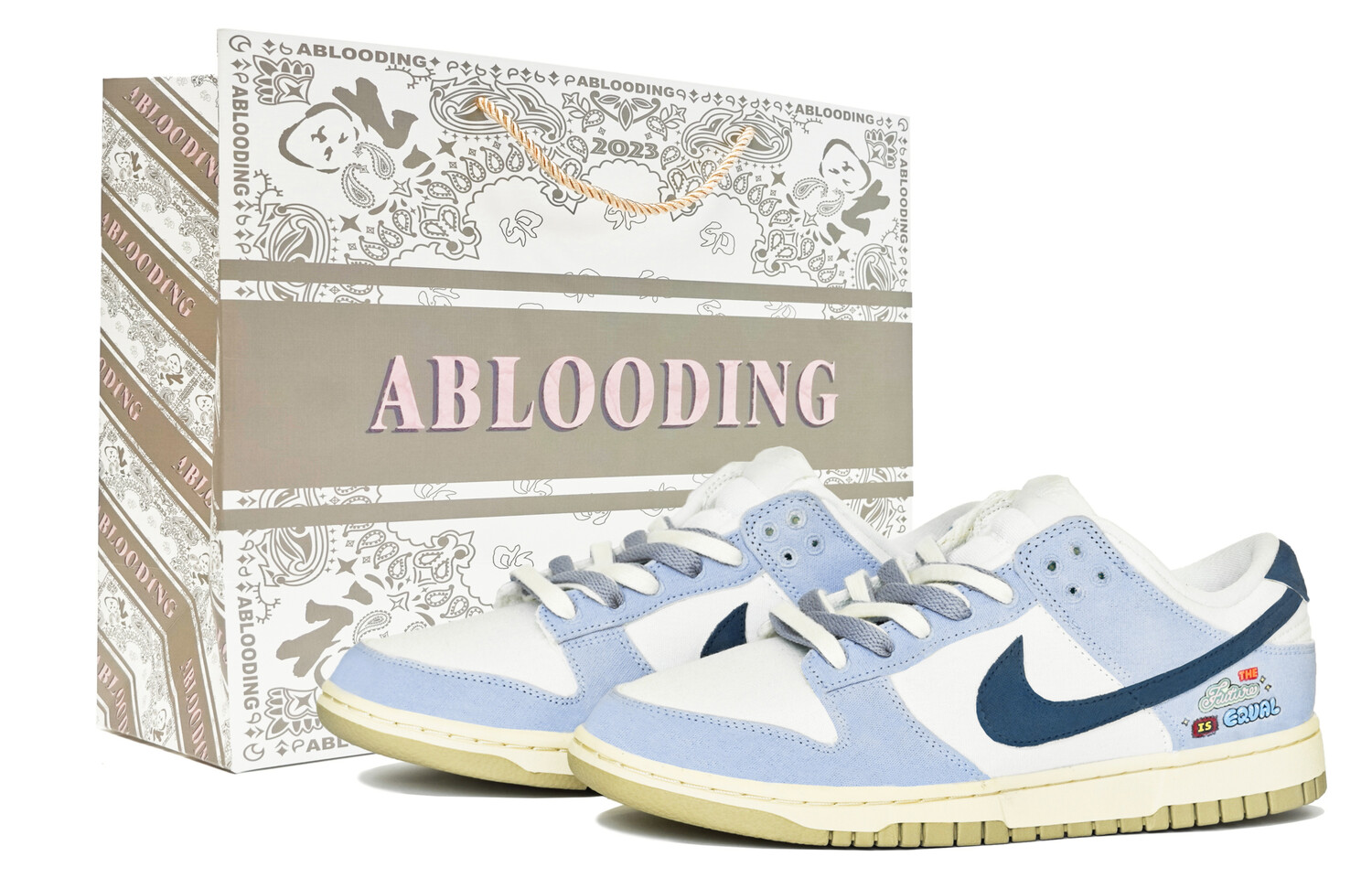 

Кроссовки Nike Dunk Skateboard Shoes Women's Low-Top Blue