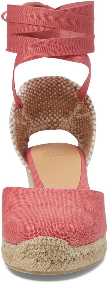 Туфли CASTANER Carina 60mm Wedge Espadrille, цвет Bright Pink — фото 2