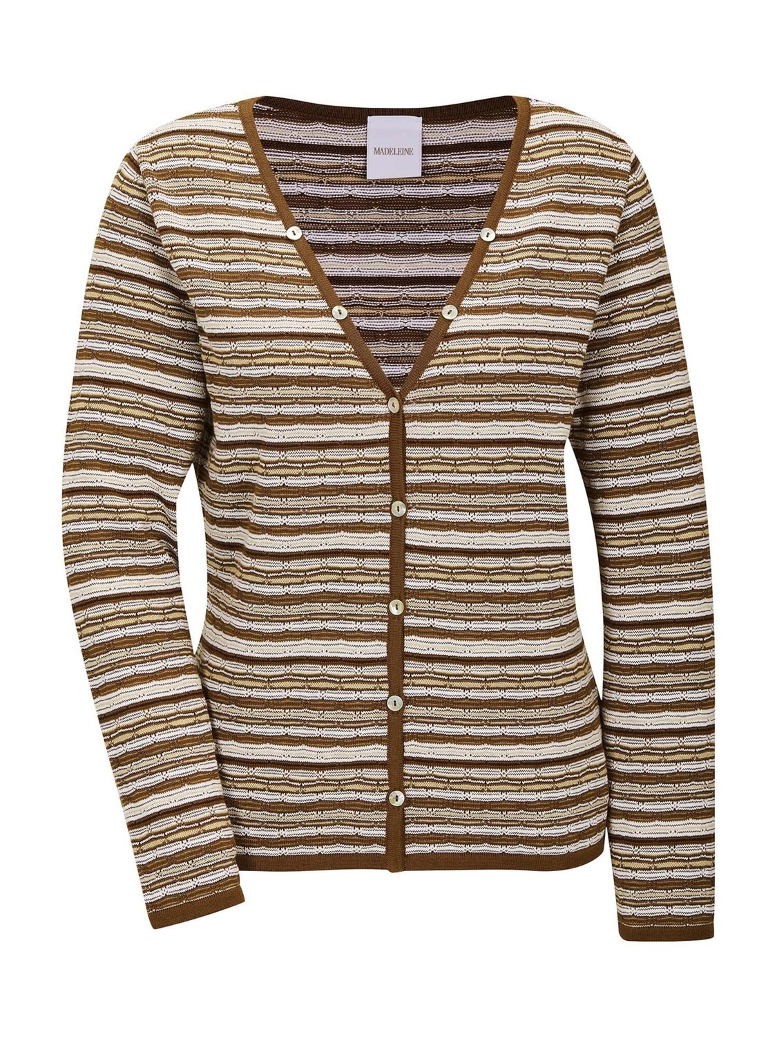 

MADELEINE Вязаный кардиган в коричневом цвете