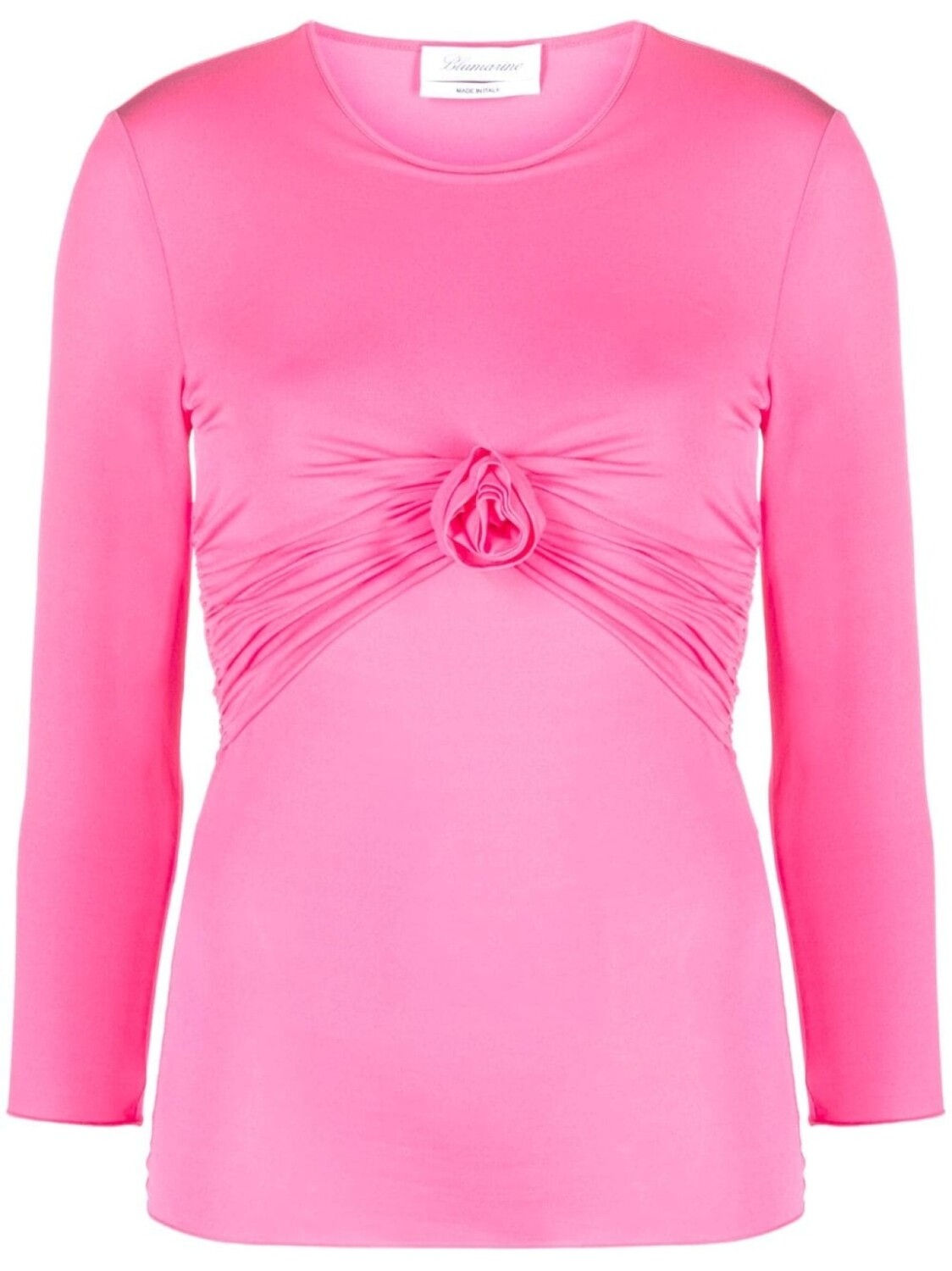 

Blumarine футболка с цветочной аппликацией, розовый