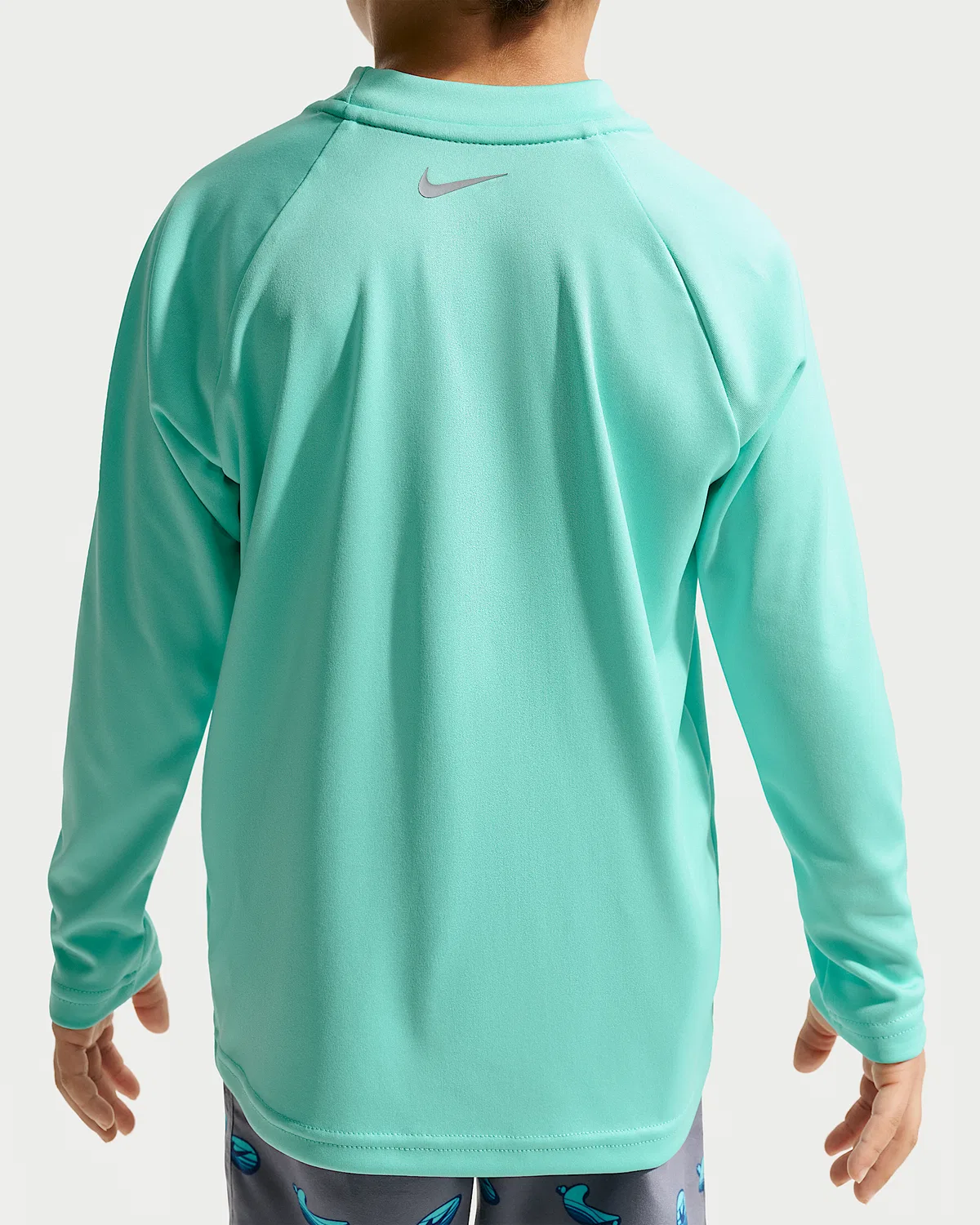 Детский (мальчики) комплект Nike Swim: лонгслив и шорты, Bleached Turquoise — фото 3
