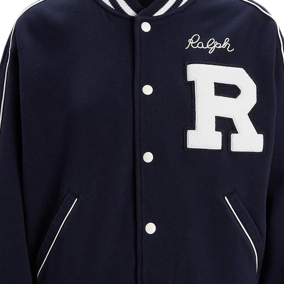 Куртка с лого-аппликацией и полосками Polo Ralph Lauren, marine синий — фото 4