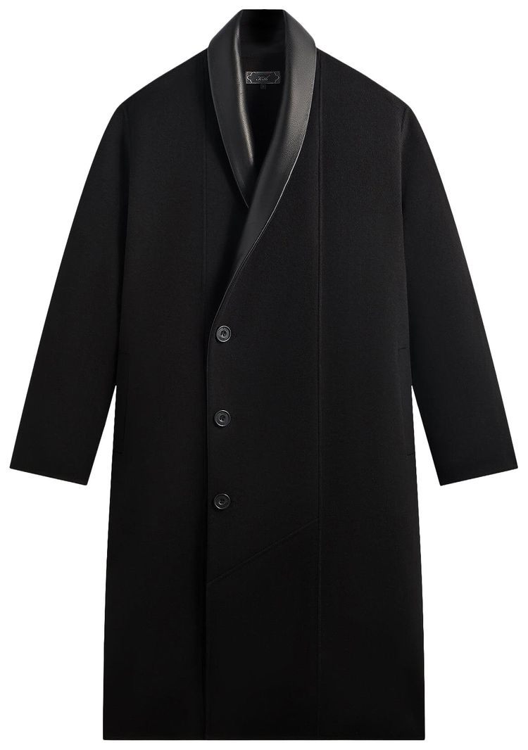 

Шерстяное пальто-шарф Kith Bernard, черное, черный