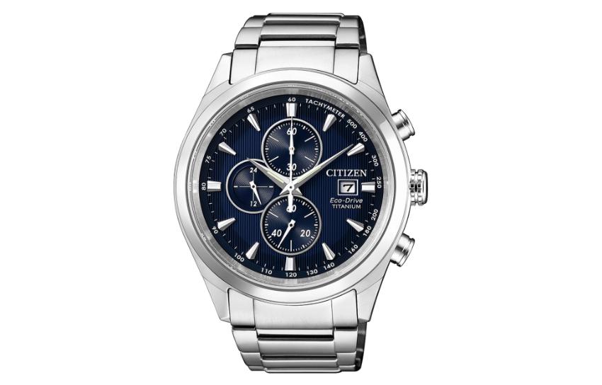 

CITIZEN Часы Ecology Drive Collection Solar Quartz Movement Super Titanium Strap Watch 42.6mm Men's Watch Blue Dial, Blue
