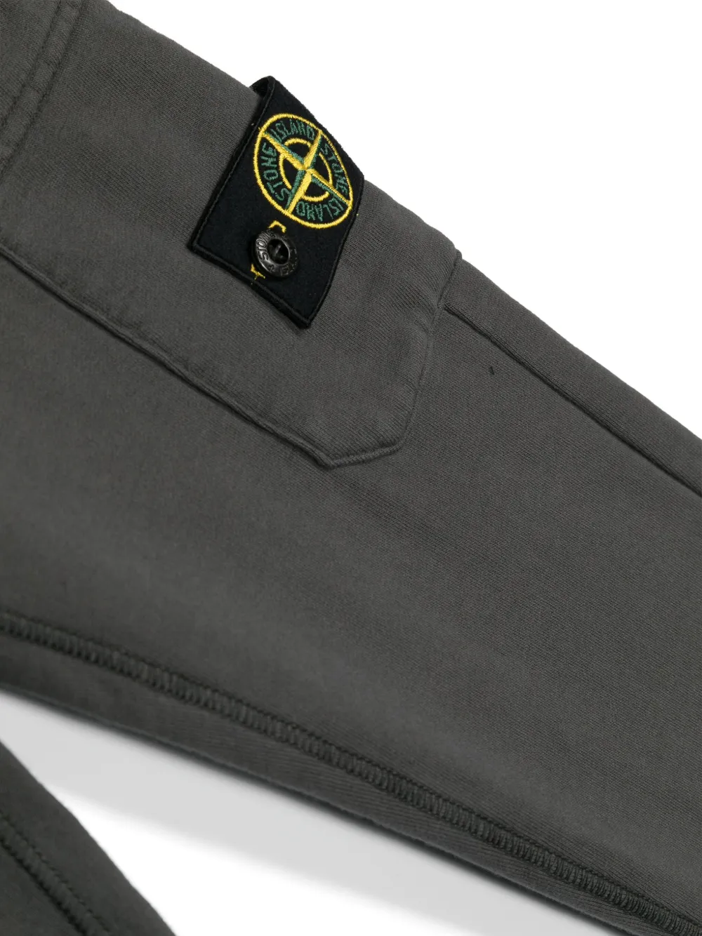 Брюки из джерси с нашивкой Compass Stone Island Junior, серый — фото 3
