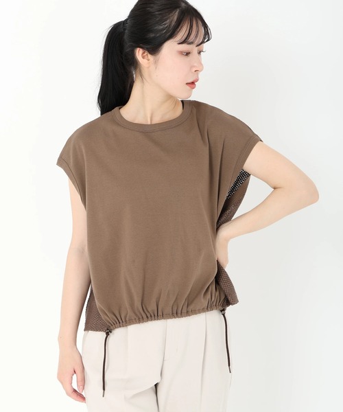 

STRAWBERRY-FIELDS Футболка, сетчатая спинка, Swai Risse, коричневый