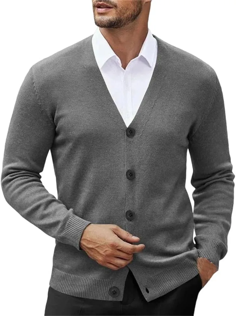 

Мужской кардиган V-образного выреза