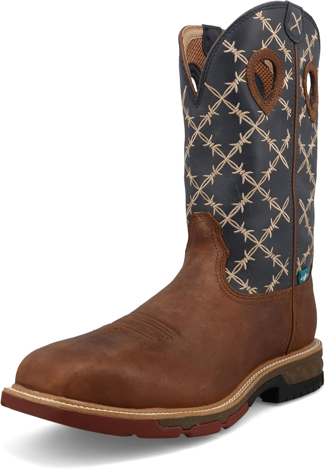 

Ботинки Twisted X для мужчин, размер 12, западного типа, Hazel & Navy