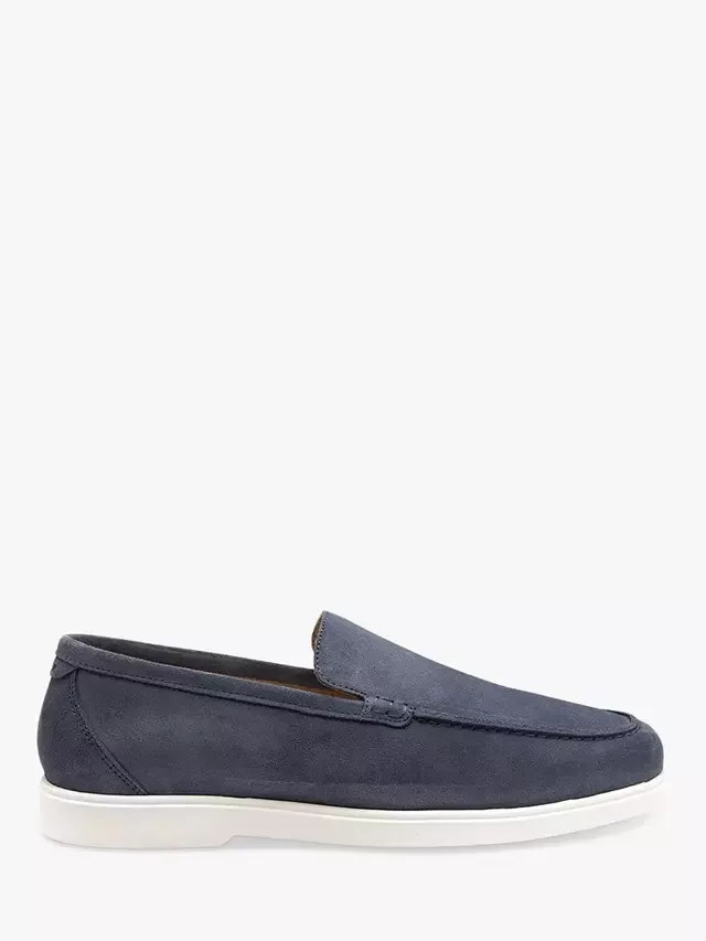 Замшевые лоферы Тоскана Loake, Blue