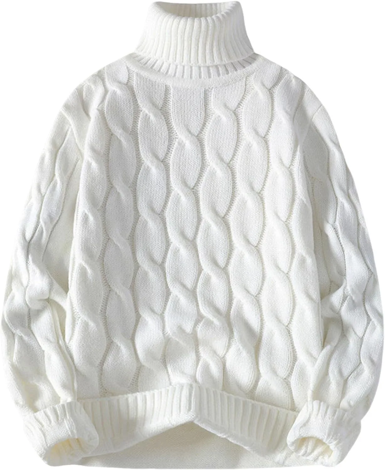 

Мужской водолазный свитер с жаккардом, длинный рукав, для холодной погоды