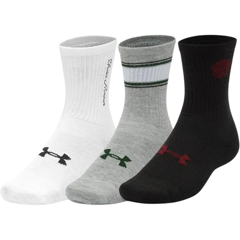 

Носки до середины икры женские 3 пары Under Armour, 3 пары (белый+серый+черный)