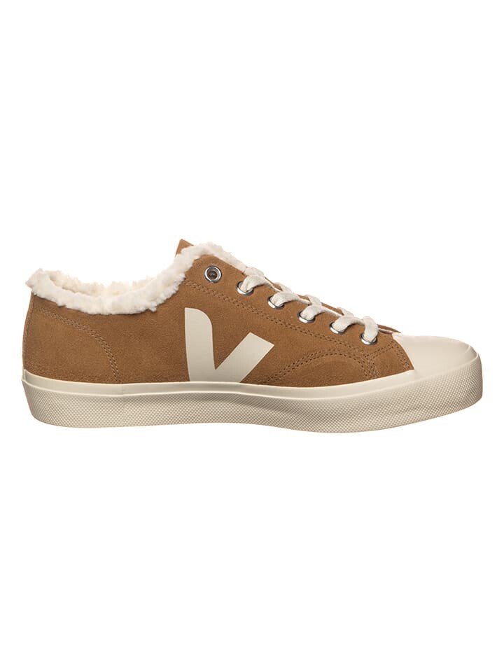 Кроссовки на шнуровке Veja Leder-Sneakers Wata II Low, цвет Hellbraun/Creme — фото 2