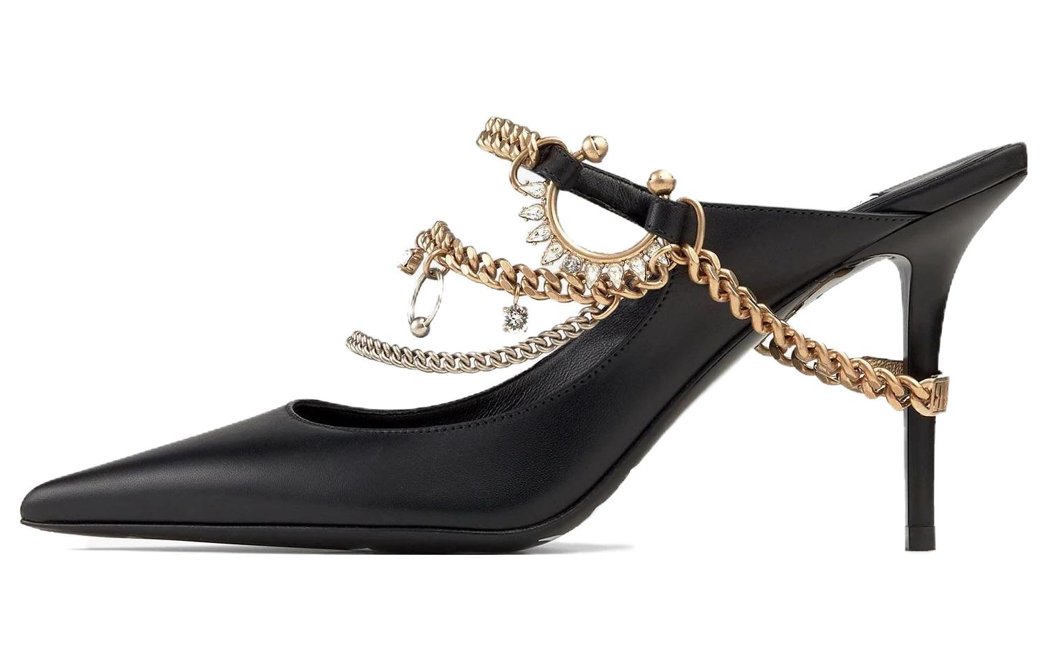 Мюли X Jean Paul Gaultier Bing 90 мм Jimmy Choo, Black
