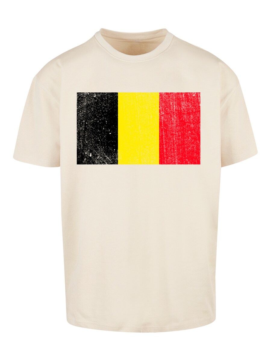 

Рубашка F4NT4STIC Belgium Belgien Flagge, бежевый