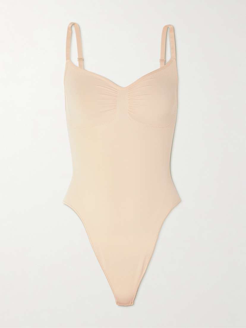 

Бесшовный боди-стринги-стринги - песочный Skims, желтый