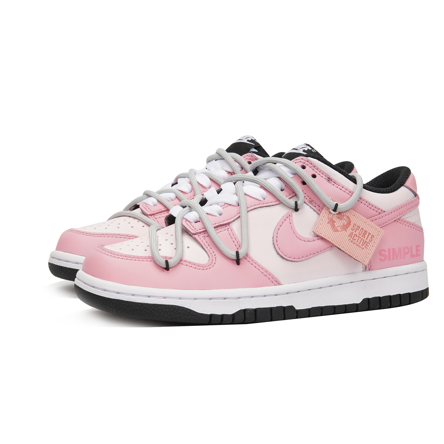 

Кроссовки Nike Dunk Skateboard Shoes Women's Low-Top Pink White