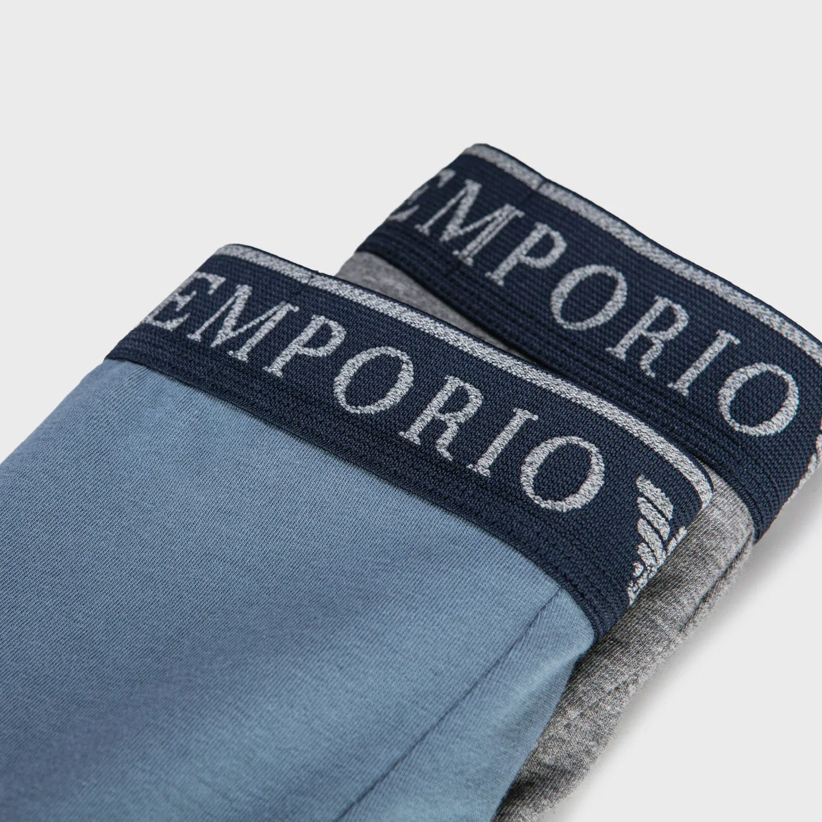 EMPORIO ARMANI Мужские трусы 2 шт синие+серые — фото 4