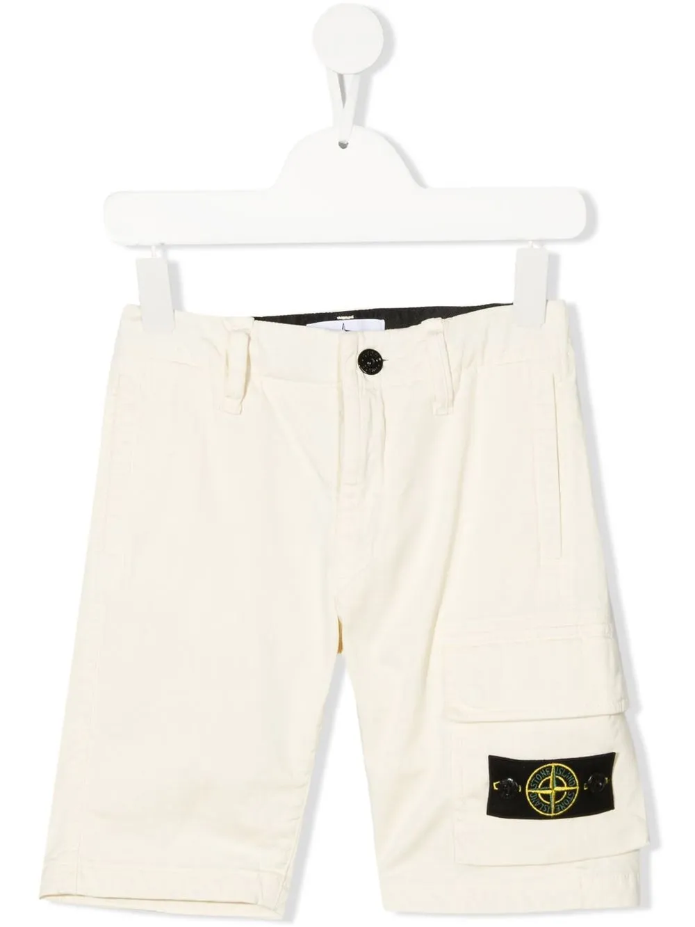 

Шорты с нашивкой-логотипом Stone Island Junior, желтый