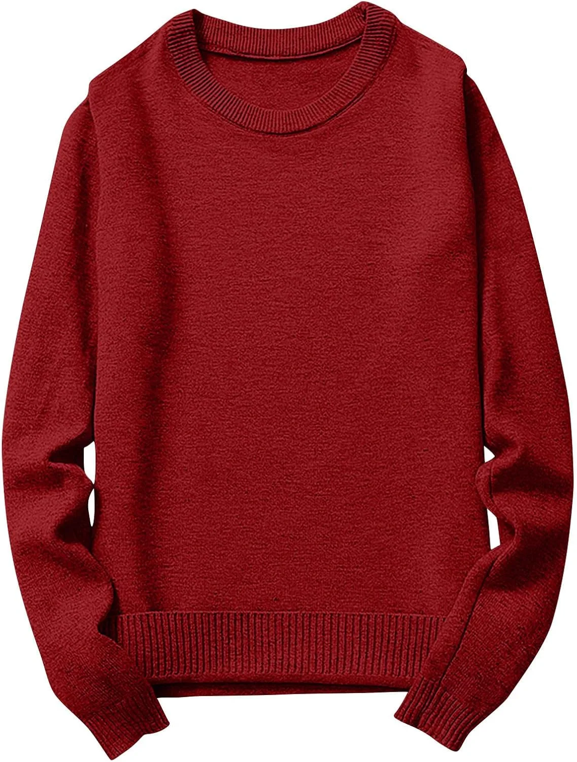 

Мужской свитер с длинным рукавом и круглым вырезом, Slim Fit