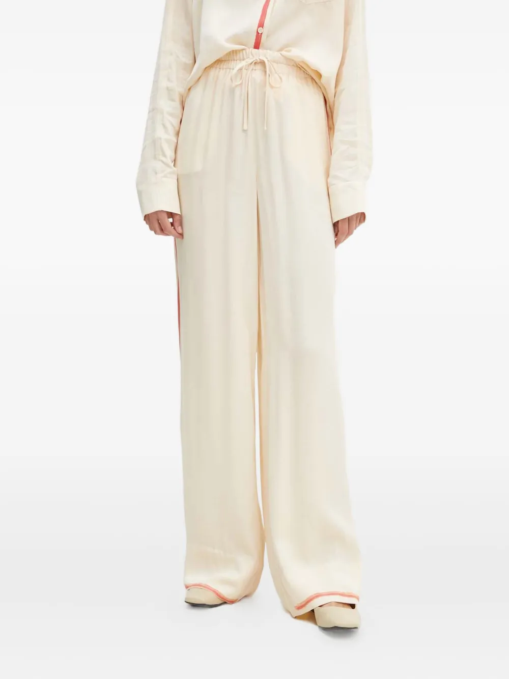 

Спортивные брюки с лампасами и кулиской Stine Goya, кремовый