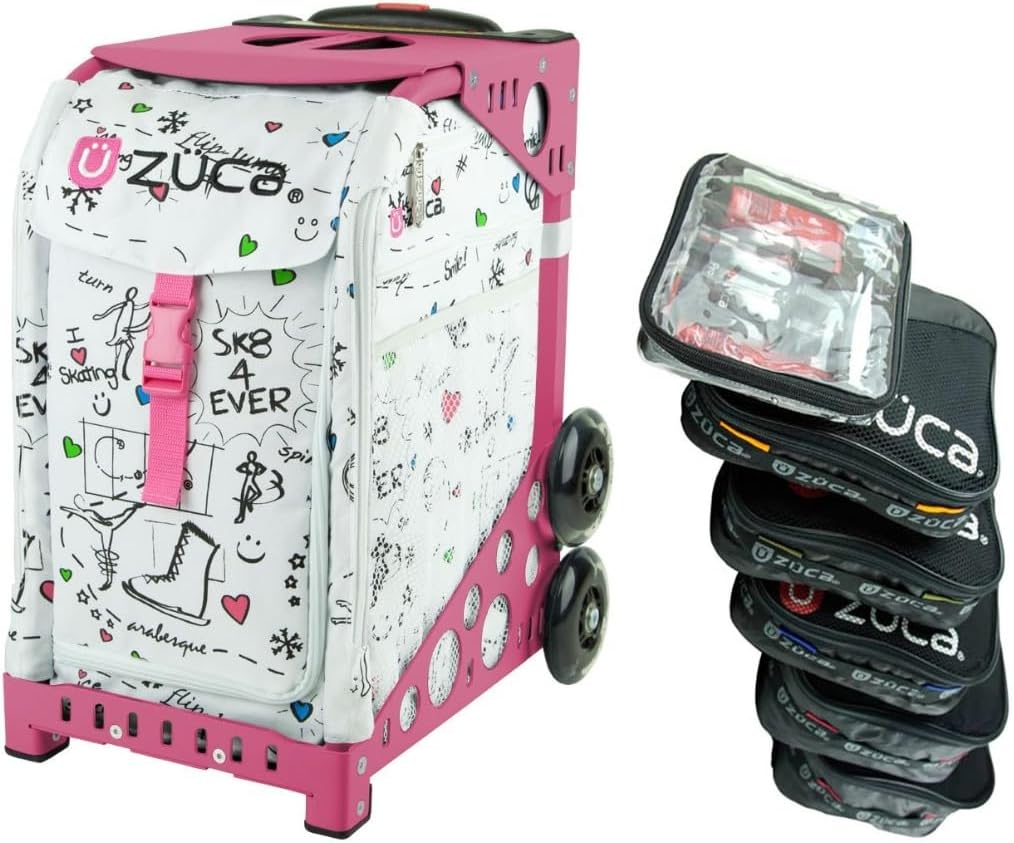 

Спортивная сумка-вкладыш ZUCA SK8 с розовой рамкой и специальным набором из 5 упаковочных мешочков + косметичка
