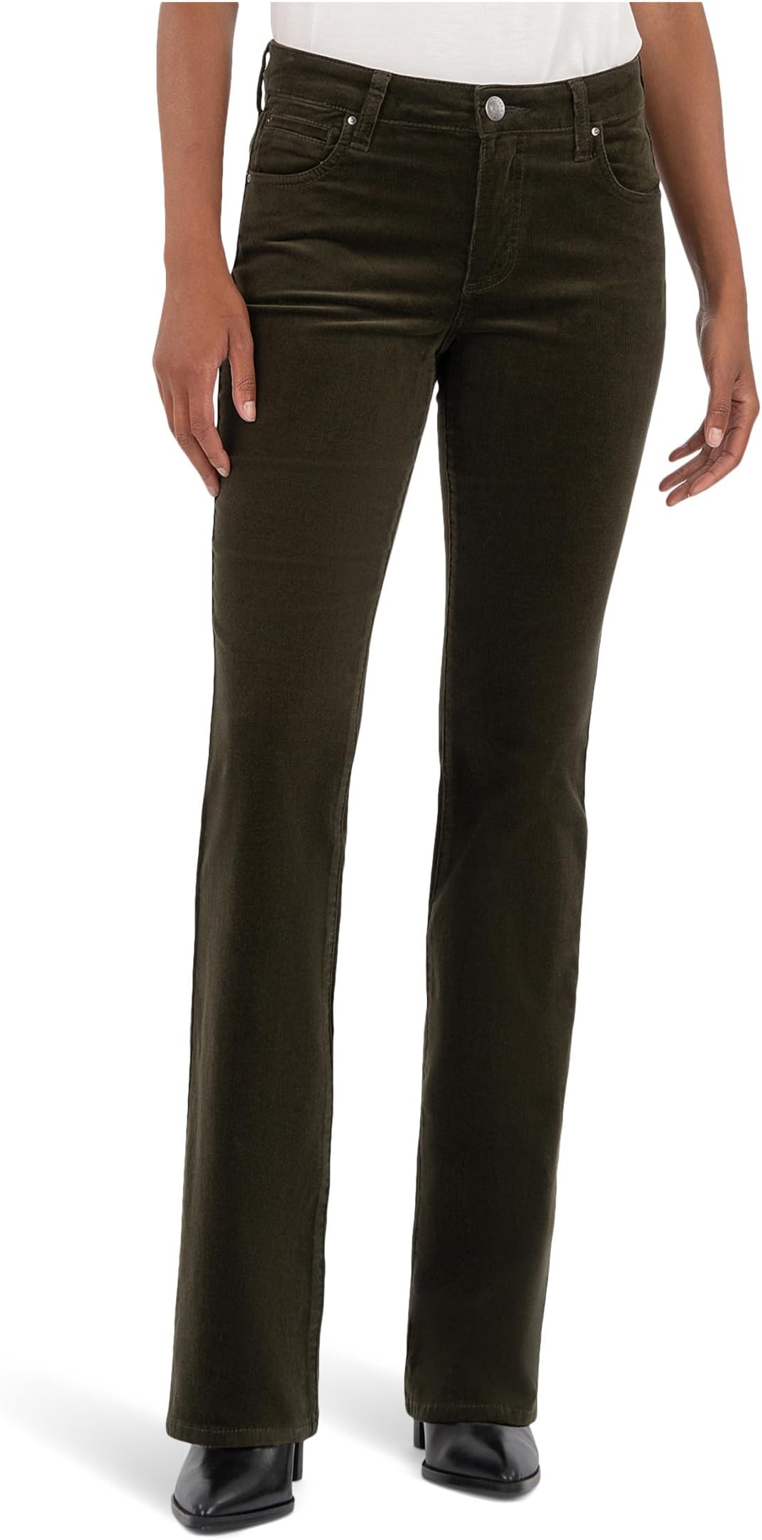 

Джинсы KUT from the Kloth Natalie Bootcut in Olive, оливковый