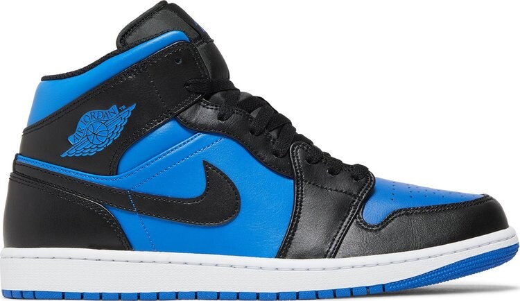 

Кроссовки Air Jordan 1 Mid 'Black Royal Blue', синий, Черный;синий, Кроссовки Air Jordan 1 Mid 'Black Royal Blue', синий