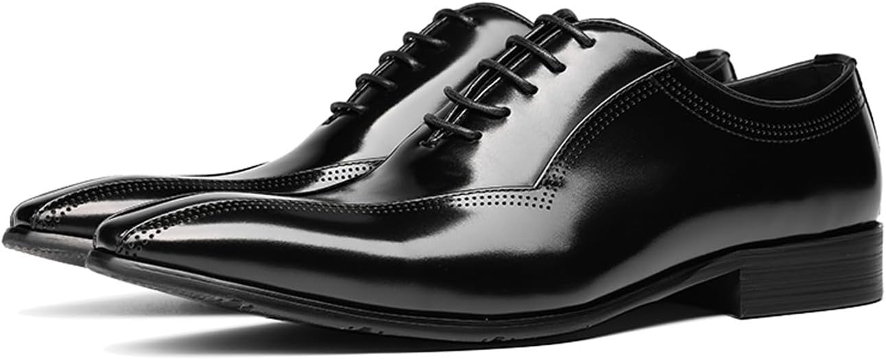 

Мужские оксфорды Santimon - туфли из натуральной кожи с заостренным носком, модные, для смокинга, делового и повседневного стиля, дерби - современные туфли для выпускного и свадьбы, черный