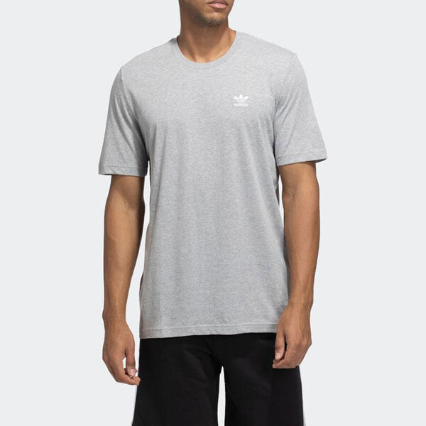 Футболка Men's adidas originals Adicolor Essentials Solid Color Casual Round Neck Short Sleeve Gray T-Shirt, серый — фото 2