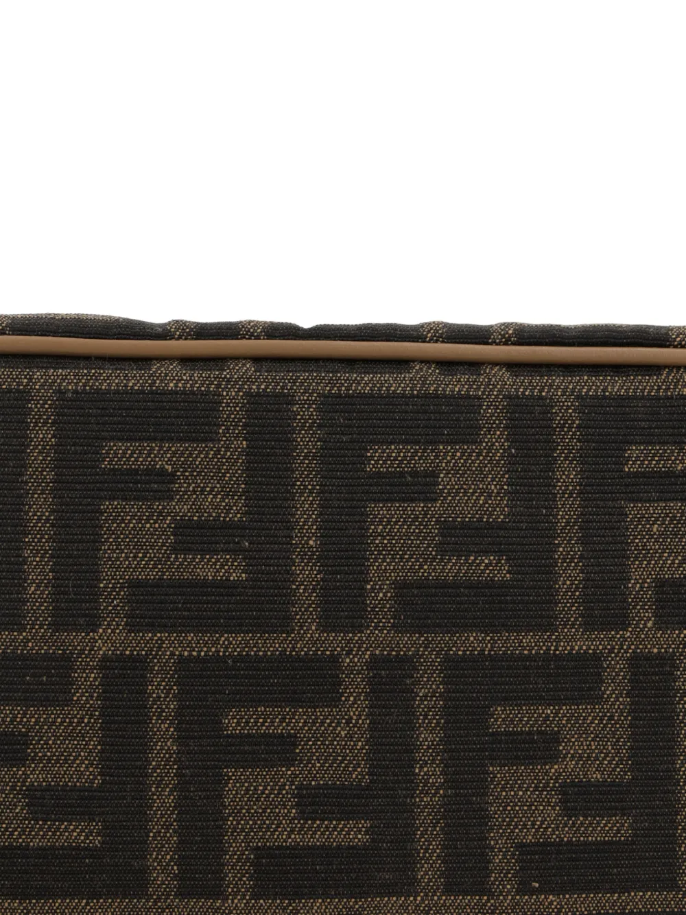 Маленький несессер с логотипом FF FENDI, коричневый — фото 4