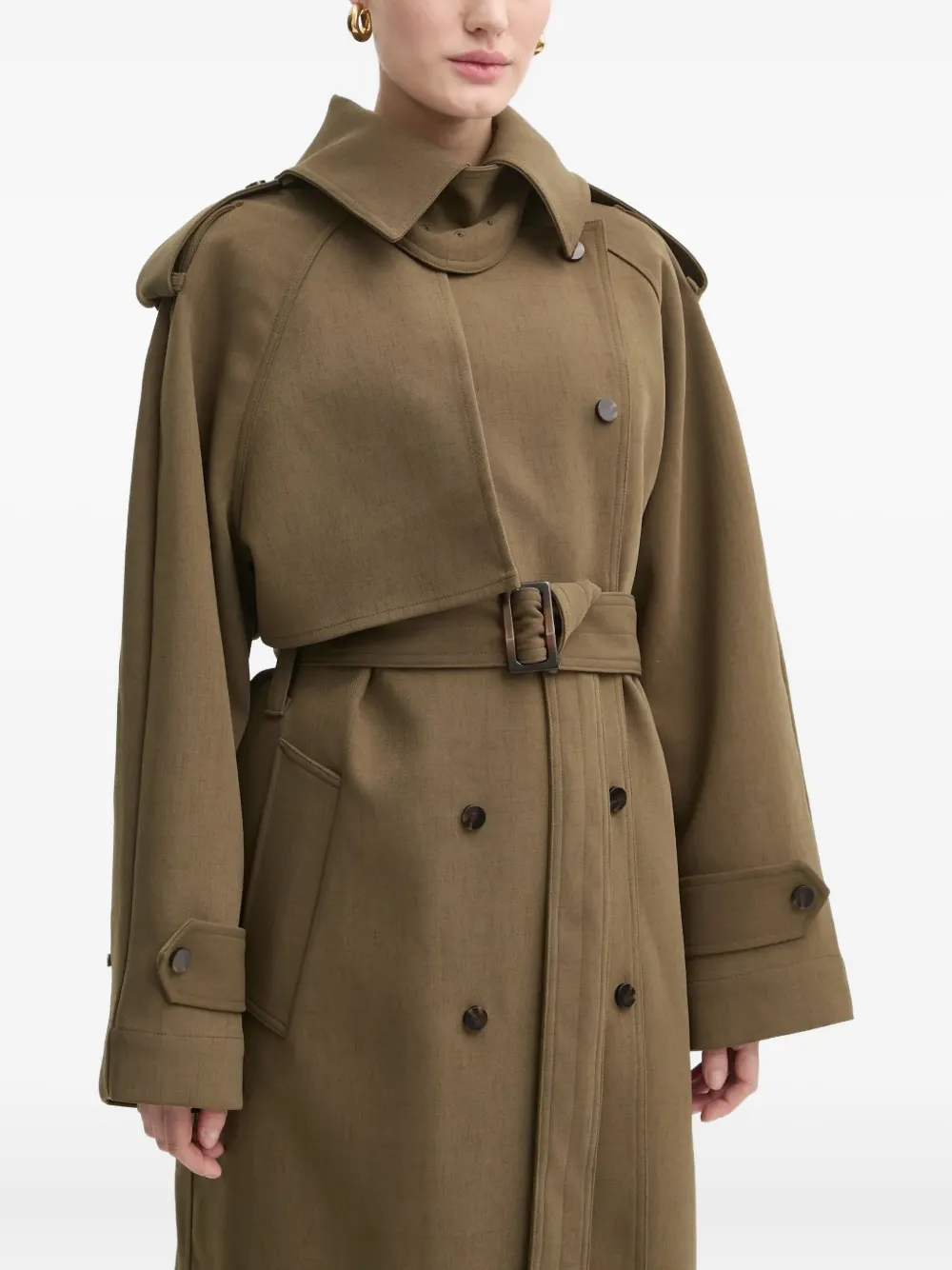 

Тренч с поясом Lynn Day Birger Et Mikkelsen, зеленый