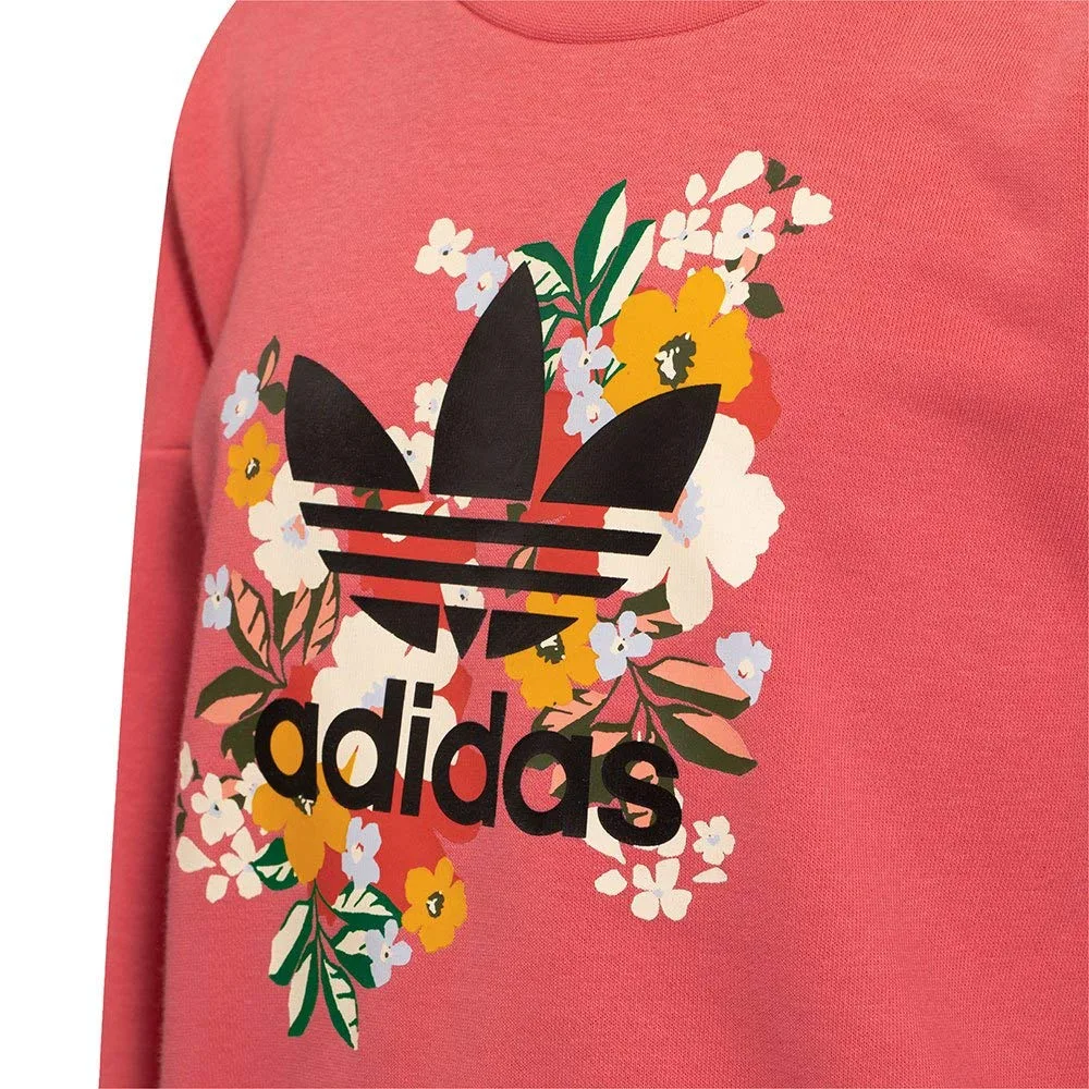Adidas Originals Детский спортивный сет Casual Sportswear CREW SET розовый — фото 3