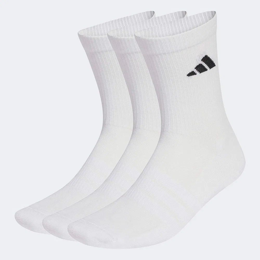 Женские спортивные носки-получулки Cushion (3 пары) белые от Adidas