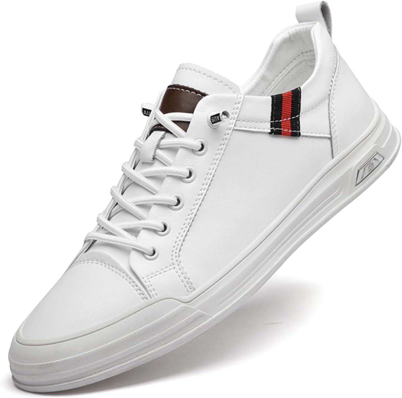 

Мужские повседневные обувь, модные кожаные низкие кеды, дышащие удобные прогулочные туфли для мужчин Abborora, белый