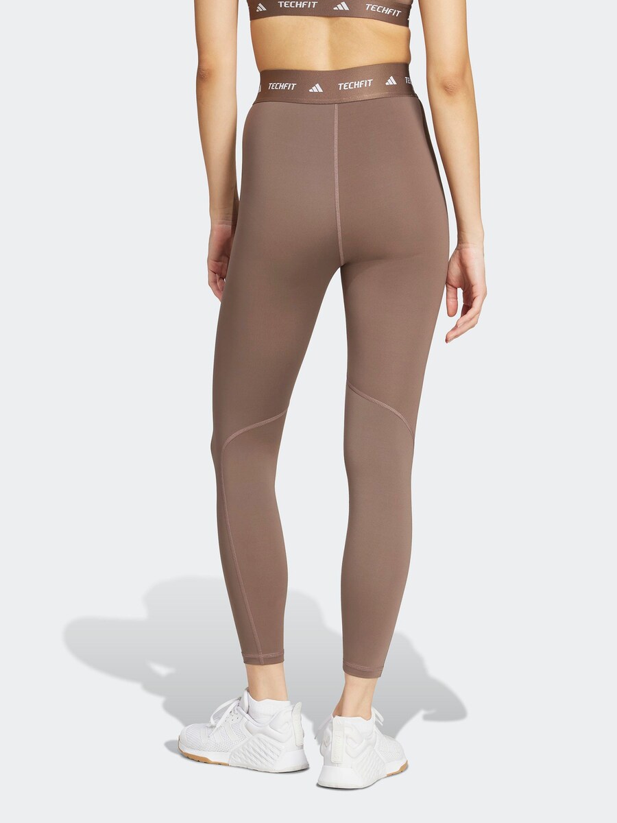Узкие спортивные брюки ADIDAS PERFORMANCE, цвет Mocha — фото 4