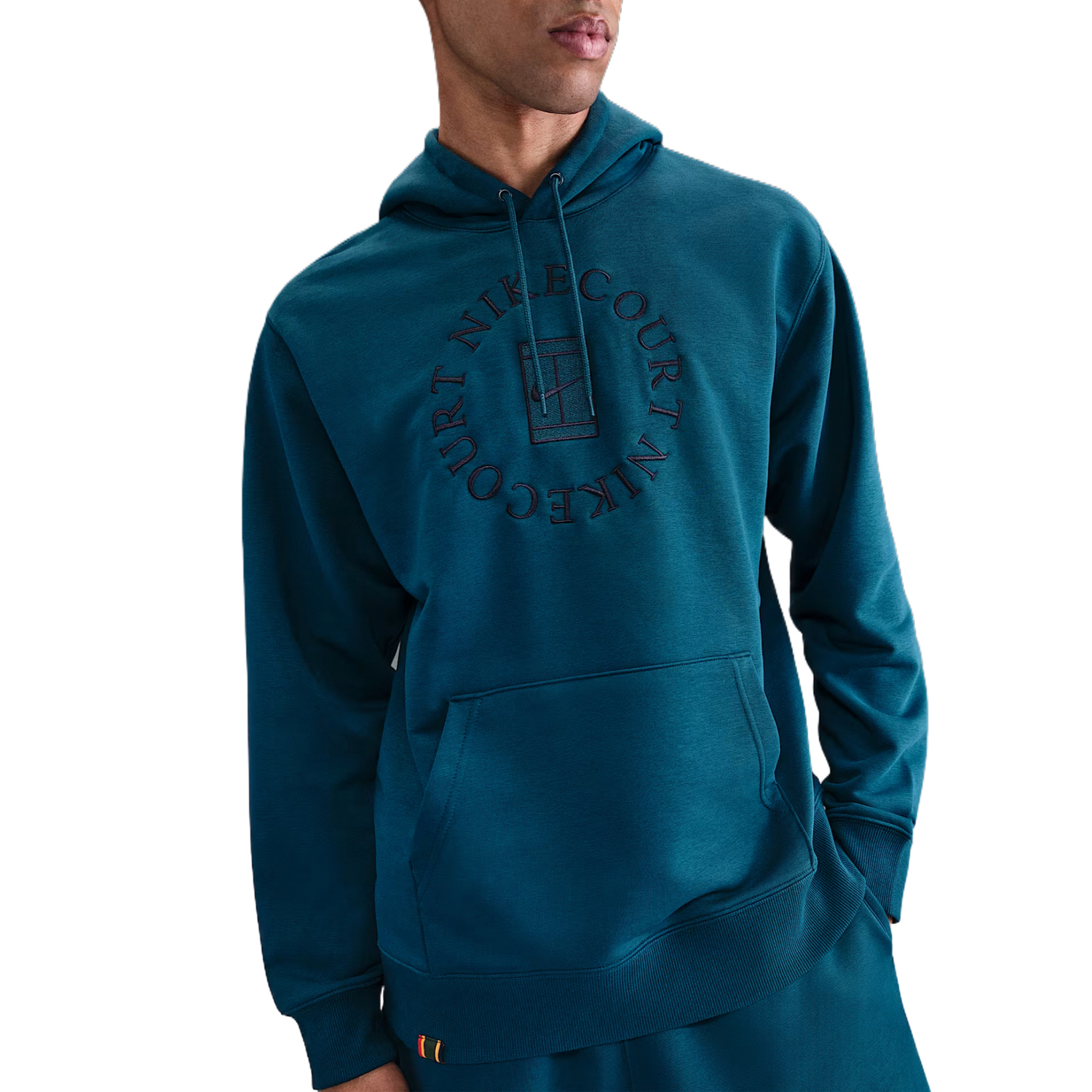 Мужская теннисная толстовка Court Heritage Dri-FIT из французской махровой ткани Nike, синий — фото 2