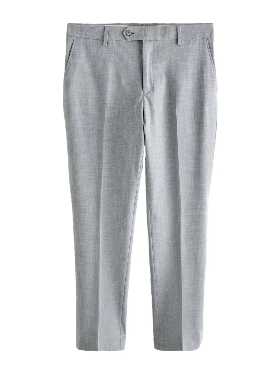 Зауженные плиссированные брюки 'Motionflex' Next, Mottled Grey