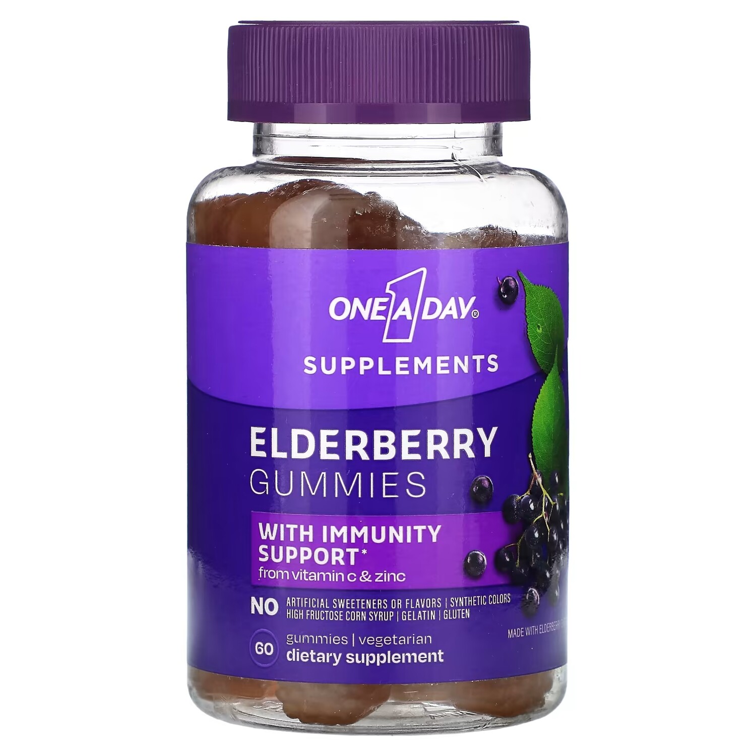 

Добавка One-A-Day Elderberry, 60 жевательных таблеток