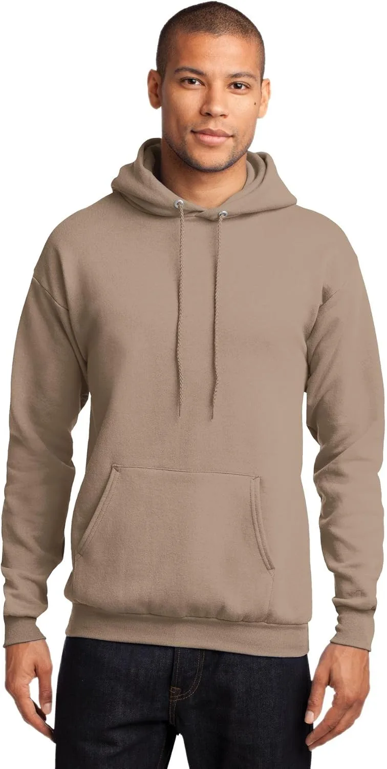 

Port & Co Core Fleece Pullover Hooded Sweatshirt PC78H Heather Dark Chocolate Brown Port & Company