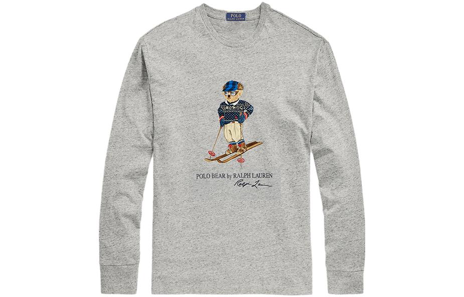 Лонгслив Polo Ralph Lauren Ski Bear, серый — фото 2