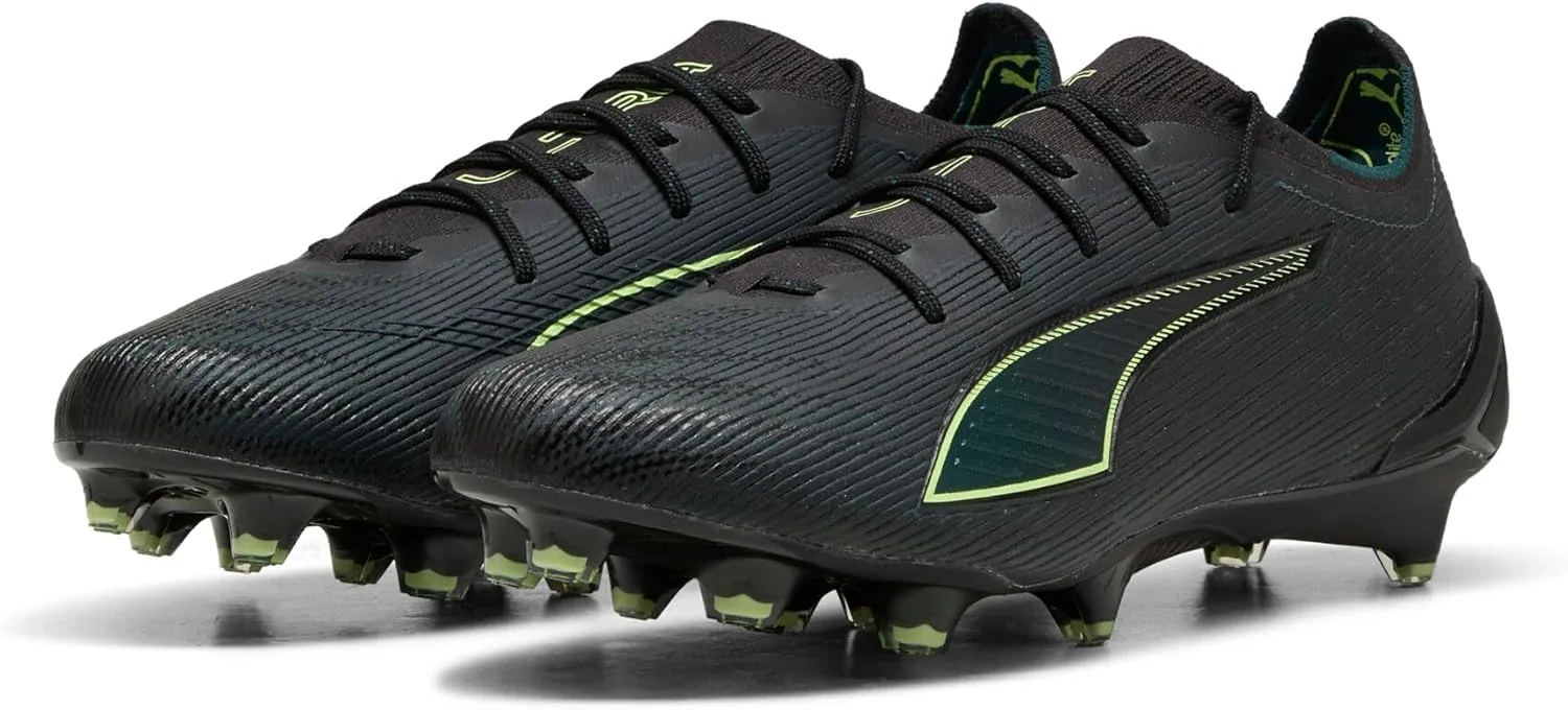 Кроссовки Puma Unisex Ultra 6 Ultimate Fg Black-Fizzy Lig, черный/светло-зеленый