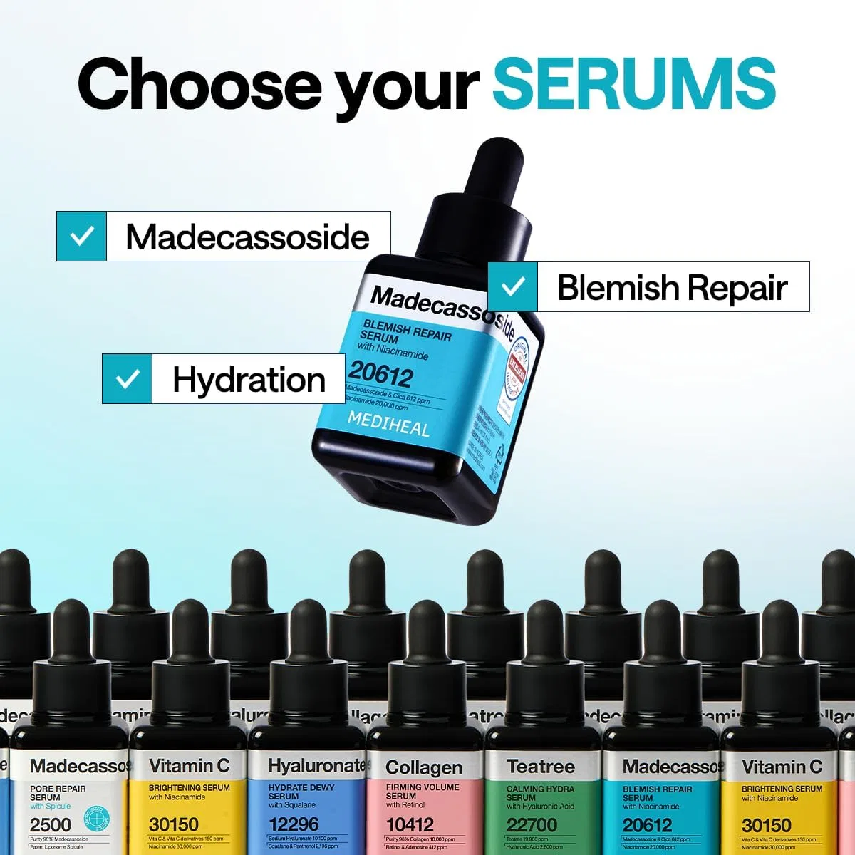 Сыворотка Mediheal — Против несовершенств Madecassoside Blemish Repair Serum, 40 мл — фото 2