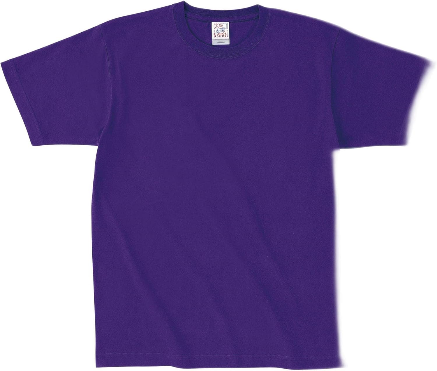 

Футболка с коротким рукавом Cross and Stitch OE1116 Open End Maxweight, мужская и женская Cross Stitch, фиолетовый