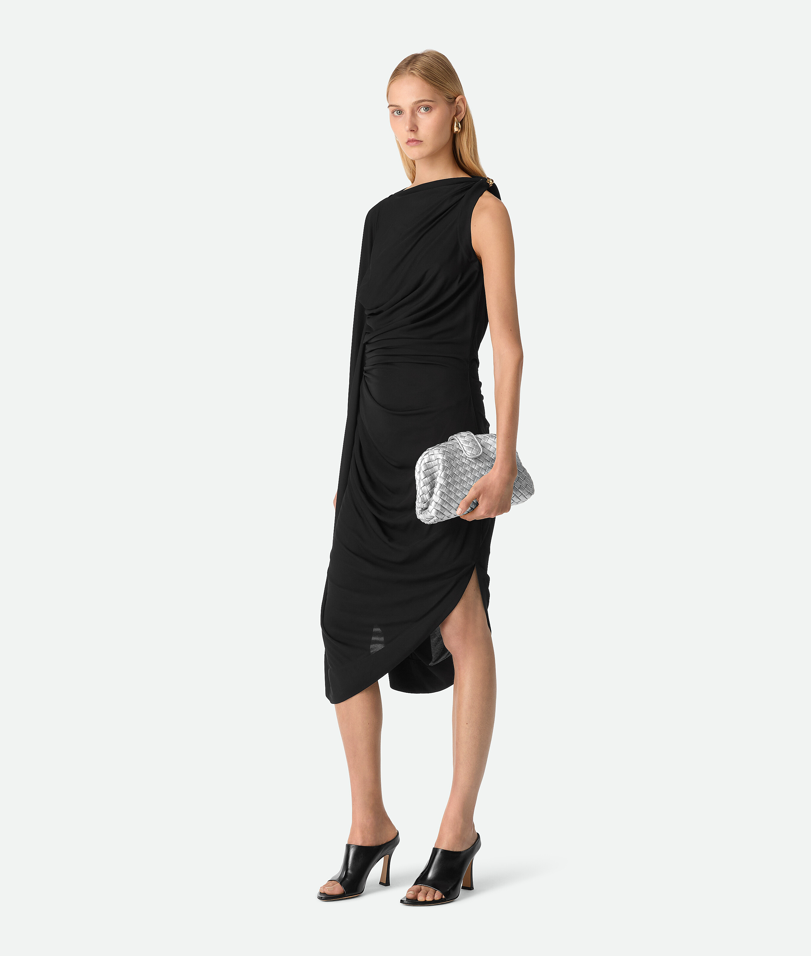 Маленькая lauren 1980 BOTTEGA VENETA, серебро — фото 2