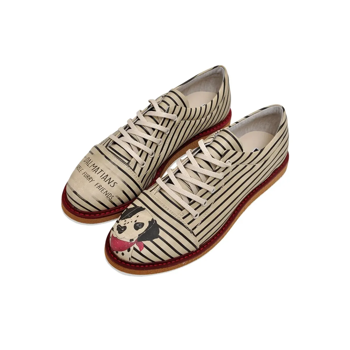 Кроссовки DOGO "Ladies Broke's Dalmatian Vegan Ladies на шнуровке / женские", Vegan, цвет Natur — фото 2