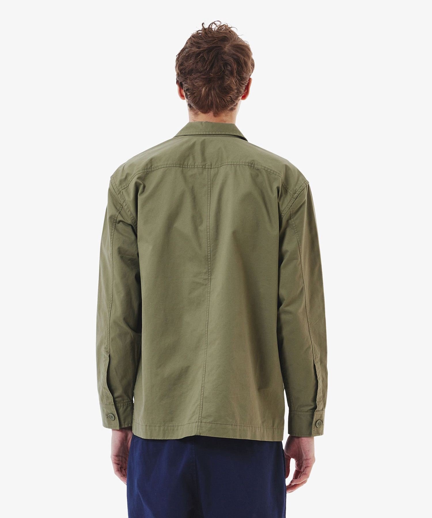 Рабочая рубашка-куртка из хлопчатобумажной саржи LACOSTE, Khaki — фото 4